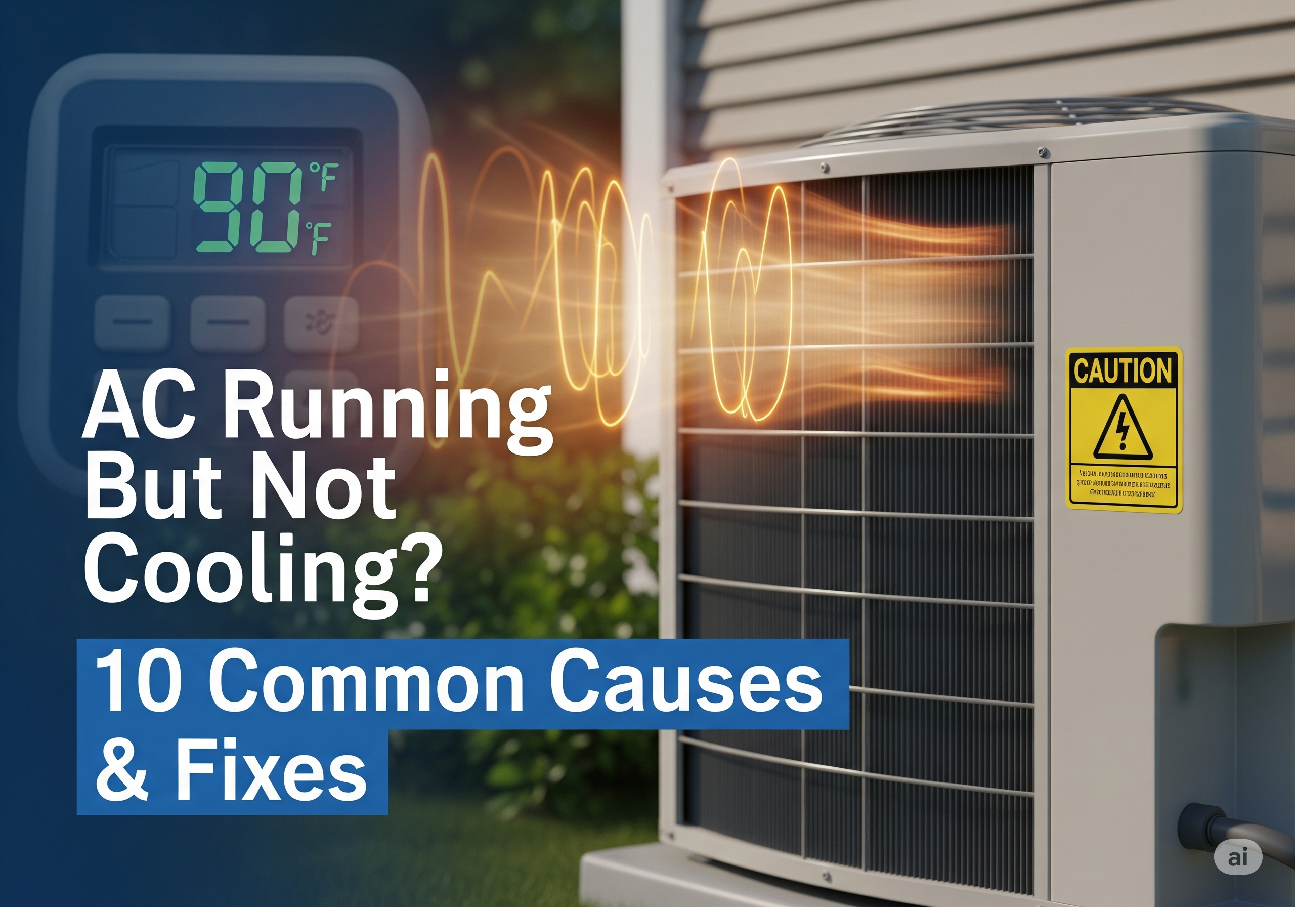 AC Running But Not Cooling? 10 Possible Causes & Solutions
