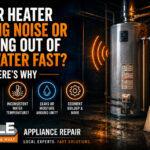Water heater making noise and running out of hot water fast, with Agile Appliance & HVAC repair service