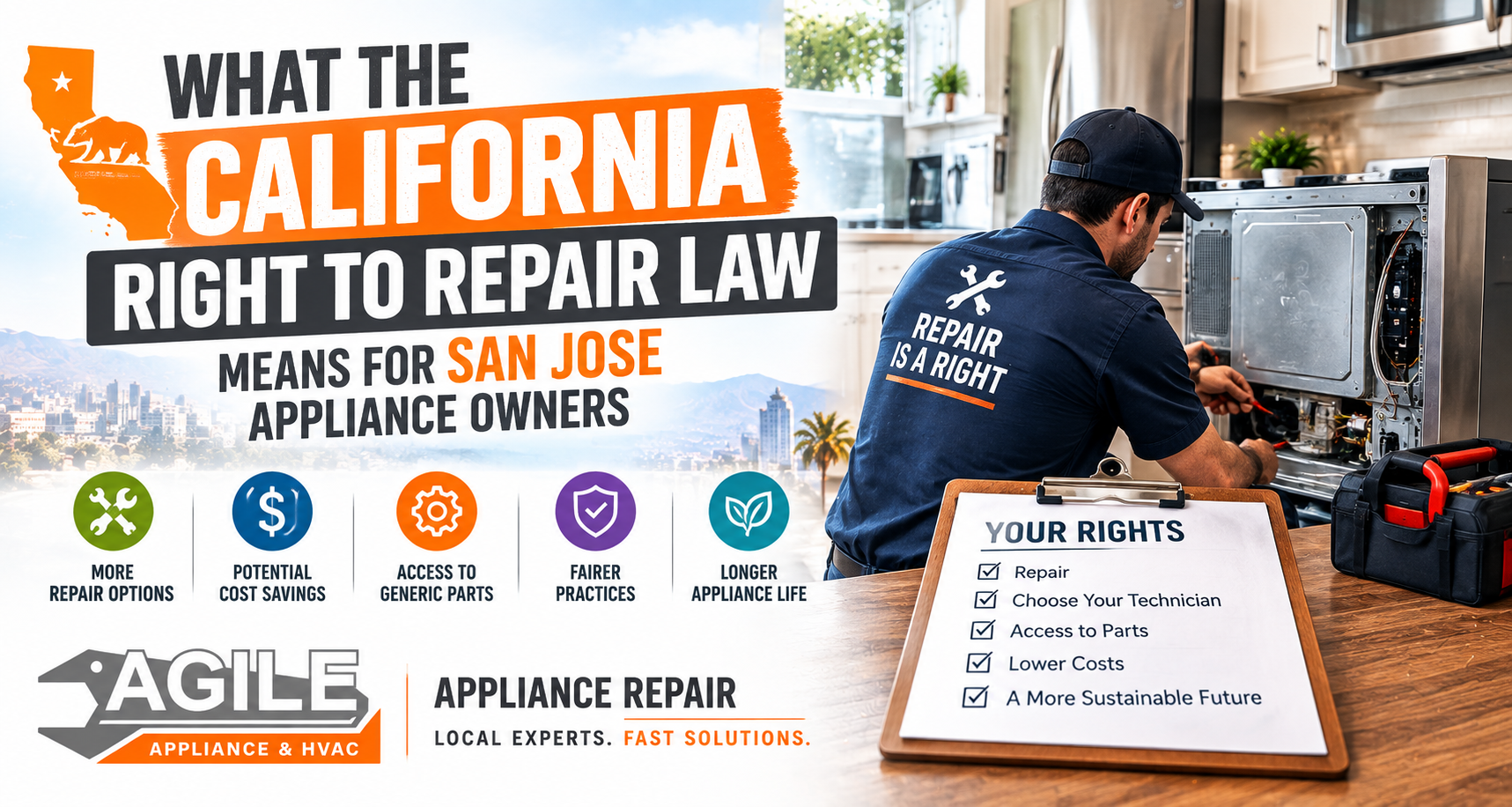 California Right to Repair Law explained for San Jose appliance owners and repair options